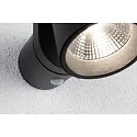Paulmann outdoor wall luminaire CUFF PIR with sensor IP44, anthracite, transparent 