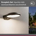 Luminaire mural d’extérieur ANELA PIR avec capteur, favorable aux insectes, résistant à l'air marin IP44, anthrazit 