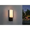 Luminaire mural d’extérieur BONNIE PIR avec capteur, favorable aux insectes, résistant à l'air marin IP44, anthrazit 