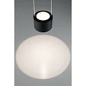 Paulmann Luminaire à suspension URAIL ALDAN LED haut bas, avec optique de lentille, noir mat gradable