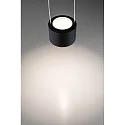 Paulmann Luminaire à suspension URAIL ALDAN LED haut bas, avec optique de lentille, noir mat gradable