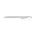 1-Phase track system Basic system URAIL, max. 1000W, 230V, chrome matt