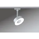 1-Projecteur monophasé URAIL CIRCLE LED rond, réglable, chromé mat 