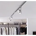 1-Projecteur monophasé URAIL CIRCLE LED rond, réglable, chromé mat 