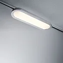 1-Projecteur monophasé URAIL PANEL LOOP LED ovale, commutable, chromé mat 