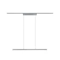 Paulmann Luminaire à suspension URAIL LENTO LED haut bas, chromé mat