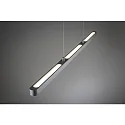 Paulmann Luminaire à suspension URAIL LENTO LED haut bas, chromé mat
