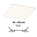 Paulmann Panneau à LED VELUNA VARIFIT LED angulaire, contrôlable par ZigBee, gradable 21W 1300lm 3000 - 6500K CRI >80