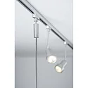 Paulmann Luminaire à suspension URAIL BASIC PENDULUM 2EASY E27, chrome, chromé mat gradable