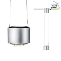 Paulmann Luminaire à suspension URAIL ALDAN LED avec optique de lentille, chromé mat, noir  gradable