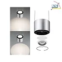 Paulmann Luminaire à suspension URAIL ALDAN LED avec optique de lentille, chromé mat, noir  gradable