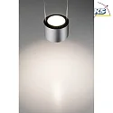 Paulmann Luminaire à suspension URAIL ALDAN LED avec optique de lentille, chromé mat, noir  gradable