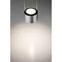 Paulmann Luminaire à suspension URAIL ALDAN LED avec optique de lentille, chromé mat, noir  gradable