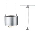 Paulmann Luminaire à suspension URAIL ALDAN LED avec optique de lentille, chromé mat, noir  gradable