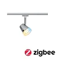 Paulmann Spot URAIL CONE Tunable White, contrôlable par ZigBee GU10, chrome, chromé mat gradable