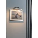 Paulmann Eclairage de tableau BENTO petit, semi-circulaire, inclinable IP20, aluminium brossé 