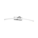Eclairage de tableau BENTO grand, semi-circulaire, inclinable IP20, aluminium brossé 