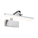 Eclairage de tableau RENAN petit, angulaire, inclinable IP20, aluminium brossé 