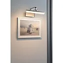 Paulmann Eclairage de tableau RENAN petit, angulaire, inclinable IP20, aluminium brossé 