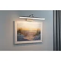 Paulmann Eclairage de tableau RENAN grand, angulaire, inclinable IP20, aluminium brossé 