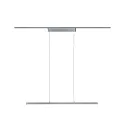 Luminaire à suspension monophasé URAIL ZIGBEE LENTO Tunable White, contrôlable par ZigBee LED IP20, chromé mat gradable