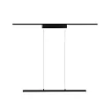 Luminaire à suspension monophasé URAIL ZIGBEE LENTO Tunable White, contrôlable par ZigBee LED, noir mat gradable