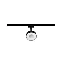 Paulmann 1-Projecteur monophasé URAIL CIRCLE LED IP20, noir mat gradable