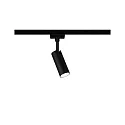 1-phase spot URAIL TUBO LED IP20, black matt dimmable