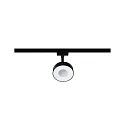 Paulmann 1-Projecteur monophasé URAIL CIRCLE LED IP20, noir mat gradable