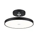 Luminaire de plafond HILDOR contrôlable par ZigBee IP20, mat, noir gradable