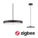 Paulmann Luminaire à suspension HILDOR contrôlable par ZigBee IP20, noir gradable