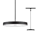 Paulmann 1- Luminaire à suspension monophasé HILDOR URail IP20, noir mat gradable