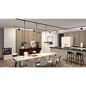 Paulmann 1- Luminaire à suspension monophasé HILDOR URail IP20, noir mat gradable
