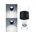 Paulmann 1- Luminaire à suspension monophasé URAIL ALDAN à 1 flamme, gradable