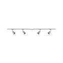 Paulmann spot URAIL COVER with feed-in option, set of 4 GU10, chrome, chrome matt dimmable