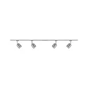 Paulmann Spot URAIL BLOSSOM avec possibilité d'alimentation, lot de 4 G9, chrome, chromé mat, couleurs fumée gradable