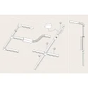 Paulmann 1- Rail électrique monophasé URAIL, 10cm noir mat