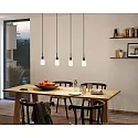 Paulmann Luminaire à suspension URAIL DECOSYSTEMS sans abat-jour E14, noir mat, blanche gradable