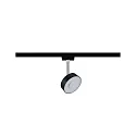 Paulmann Spot URAIL CIRCLE rotatif, inclinable, chrome, noir mat