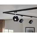 Paulmann Spot URAIL CUBE LED, chrome, noir mat