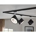 Paulmann Spot URAIL ARENA LED rotatif, inclinable, chrome, noir mat