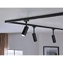 Paulmann Spot URAIL TUBO LED rotatif, inclinable, chrome, noir mat 