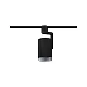 Paulmann Halogène sur rail URAIL ASTHENE cylindrique, avec bras articulé, réglable E27, noir 