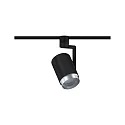 Paulmann Halogène sur rail URAIL ASTHENE cylindrique, avec bras articulé, réglable E27, noir 