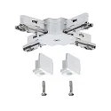 Paulmann Accessories for 1-Phase track system URAIL X-coupler, 125mm, max. 1000W, 230V, white