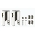 Paulmann Support de corde lot de 2, chrome