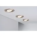 Paulmann Lumière encastrée PREMIUM pivotant GU10 IP23, fer brossé gradable