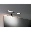 Paulmann Luminaire de miroir GALERIA DOUBLE HOOK à 2 flammes, angulaire, chrome 