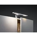 Paulmann Luminaire de miroir GALERIA DOUBLE HOOK à 2 flammes, angulaire, chrome 