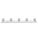 Paulmann Luminaire de miroir MIRROR REGULA 5 flammes E14, chrome gradable